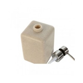 Dispenser di Sapone Home ESPRIT Crema Argentato Resina Polietilene 8 x 8 x 18 cm