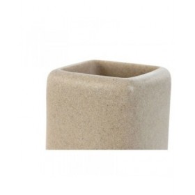 Bicchiere Home ESPRIT Crema Resina 8 x 8 x 10 cm