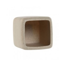 Bicchiere Home ESPRIT Crema Resina 8 x 8 x 10 cm