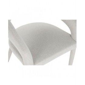 Sedia da Sala da Pranzo Home ESPRIT Beige Poliestere Metallo 57,5 X 60 X 81 cm