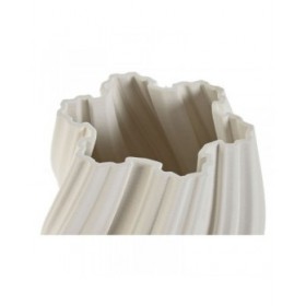 Vaso Home ESPRIT Bianco Gres Moderno 19,5 X 19,5 X 23 cm