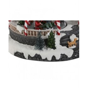 Decorazione Natalizia Home ESPRIT Multicolore Musicale 25 X 24 X 18 cm