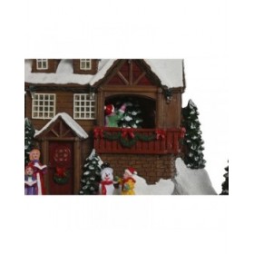 Decorazione Natalizia Home ESPRIT Multicolore Musicale 24 X 23,5 X 25 cm