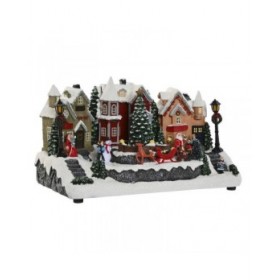 Decorazione Natalizia Home ESPRIT Multicolore Musicale 32 X 18,5 X 19 cm