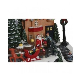 Decorazione Natalizia Home ESPRIT Multicolore Musicale 32 X 18,5 X 19 cm