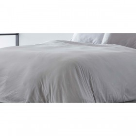Copripiumino Naturals ELBA Grigio chiaro Singolo (150 x 220 cm)