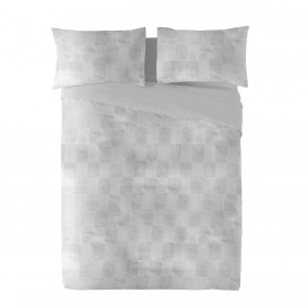 Copripiumino Naturals ELBA Grigio chiaro Matrimoniale (240 x 220 cm)