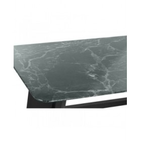Tavolo da Pranzo Home ESPRIT Nero Verde Metallo Vetro Temperato 200 x 100 x 76 cm