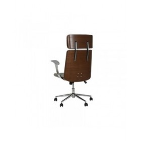 Sedia Ufficio con Poggiatesta Home ESPRIT Beige Avorio
