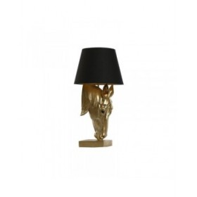 Lampada da tavolo Home ESPRIT Nero Dorato Resina 50 W 220 V 30 x 30 x 59 cm