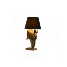 Lampada da tavolo Home ESPRIT Nero Dorato Resina 50 W 220 V 30 x 30 x 59 cm