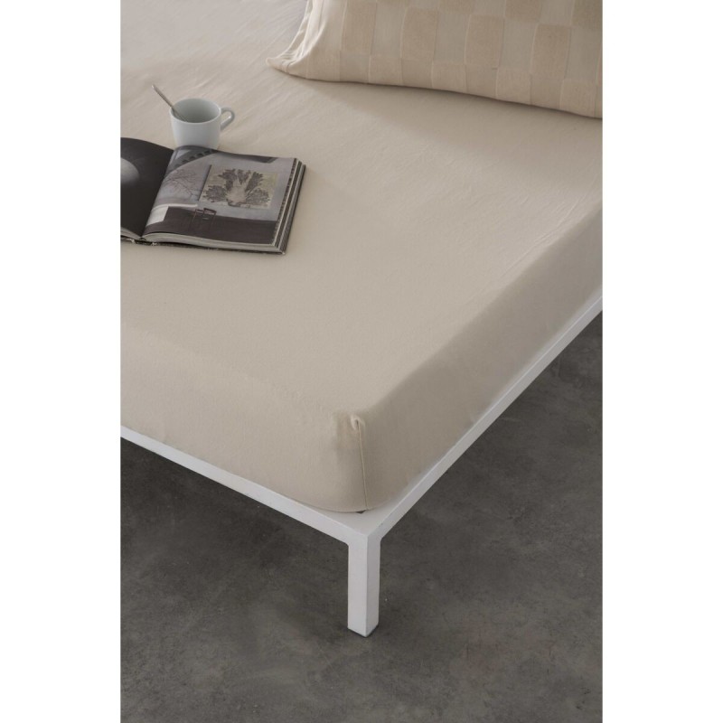 Lenzuolo con angoli aderenti Naturals ELBA Beige 135 x 200 (Ala francese)