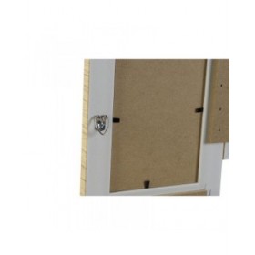 Cornice Portafoto Home ESPRIT Beige Naturale Cristallo polistirene Scandinavo 36 X 2 X 36 cm