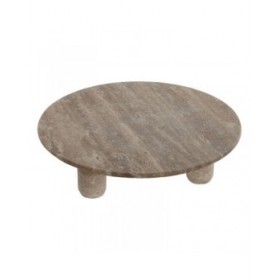 Centrotavola Home ESPRIT Marrone Marmo Scandinavo 30 x 30 x 8 cm