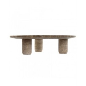 Centrotavola Home ESPRIT Marrone Marmo Scandinavo 30 x 30 x 8 cm