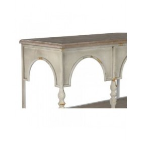 Scaffale Home ESPRIT Bianco Naturale Metallo 159 X 36,5 X 91 cm