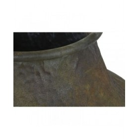 Vaso Home ESPRIT Verde Metallo 49 X 49 X 91 cm