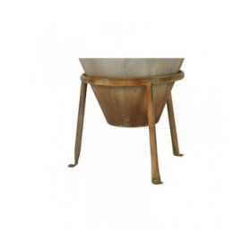 Vaso Home ESPRIT Beige Metallo 49 X 49 X 93 cm