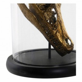 Statua Decorativa DKD Home Decor Nero Dorato Farfalle 17 x 17 x 26 cm