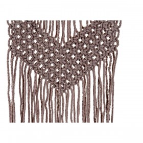 Decorazione pensile DKD Home Decor Viola Marrone Chiaro Bambù