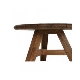 Set di 3 tavoli Home ESPRIT teak 80 x 80 x 43 cm