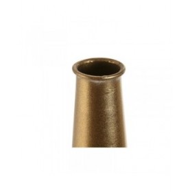 Vaso Home ESPRIT Bianco Dorato Metallo Moderno 14,5 x 14,5 x 55,5 cm