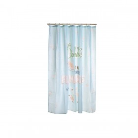 Tenda da Doccia DKD Home Decor Azzurro