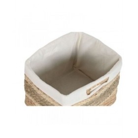Set di Cestini Home ESPRIT Naturale Erba di mare Tropicale (3 Pezzi)