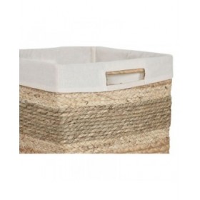 Set di Cestini Home ESPRIT Naturale Erba di mare Tropicale (3 Pezzi)