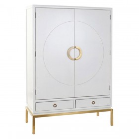 Armadio DKD Home Decor Bianco Dorato Metallo Pioppo 120 x 50 x 175 cm