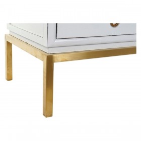 Armadio DKD Home Decor Bianco Dorato Metallo Pioppo 120 x 50 x 175 cm