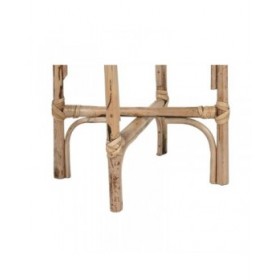 Set di vasi da fiori Home ESPRIT Naturale Juta Legno di mango 26 X 26 X 67 cm (2 Pezzi)