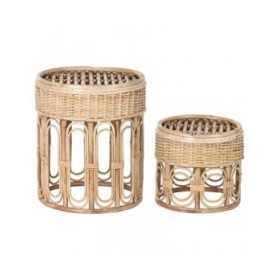Tavolo aggiuntivo Home ESPRIT Naturale 42 x 42 x 47 cm