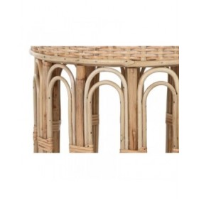 Tavolo aggiuntivo Home ESPRIT Naturale 42 x 42 x 47 cm