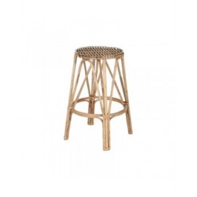 Sgabello Home ESPRIT Naturale vimini 50 X 50 X 86 cm