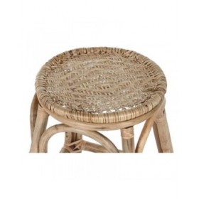 Sgabello Home ESPRIT Naturale vimini Rattan 37 X 37 X 49,5 cm