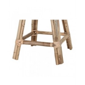 Sgabello Home ESPRIT Naturale vimini Rattan 37 X 37 X 49,5 cm