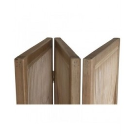 Paravento Home ESPRIT Marrone Abete 138 X 3,5 X 186 cm