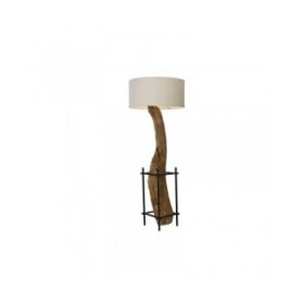 Lampadario Home ESPRIT Ferro teak 65 x 65 x 50 cm