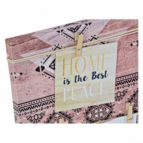 Portafoto DKD Home Decor Marrone Tela Etnico 60 x 2 x 30 cm