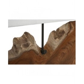 Lampada da tavolo Home ESPRIT Ferro teak 60 X 20 X 55 cm