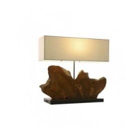 Lampada da tavolo Home ESPRIT Ferro teak 60 X 20 X 55 cm