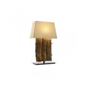 Lampada da tavolo Home ESPRIT Ferro teak 40 X 20 X 80 cm