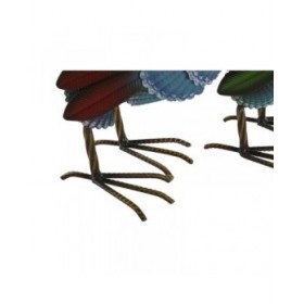 Statua Decorativa Home ESPRIT Multicolore Gallo 39,5 X 15 X 42 cm (2 Unità)