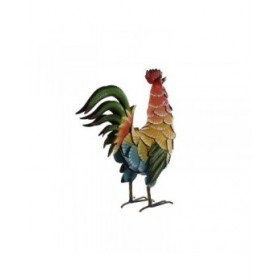 Statua Decorativa Home ESPRIT Multicolore Gallo 39,5 X 15 X 42 cm (2 Unità)
