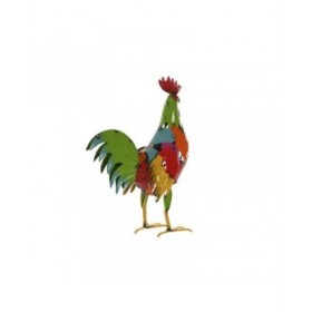 Statua Decorativa Home ESPRIT Multicolore Gallo 37 X 15,5 X 44,5 cm (2 Unità)