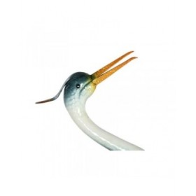 Statua Decorativa Home ESPRIT Giallo Azzurro Bianco Orientale Airone 41 X 18,5 X 104,5 cm (2 Unità)