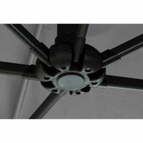Ombrellone DKD Home Decor Grigio Acciaio Plastica 270 x 270 x 250 cm