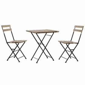 Tavolo con sedie DKD Home Decor 60 x 60 x 74 cm (3 pcs)
