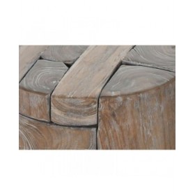 Tavolo aggiuntivo Home ESPRIT Naturale 40 x 40 x 45 cm